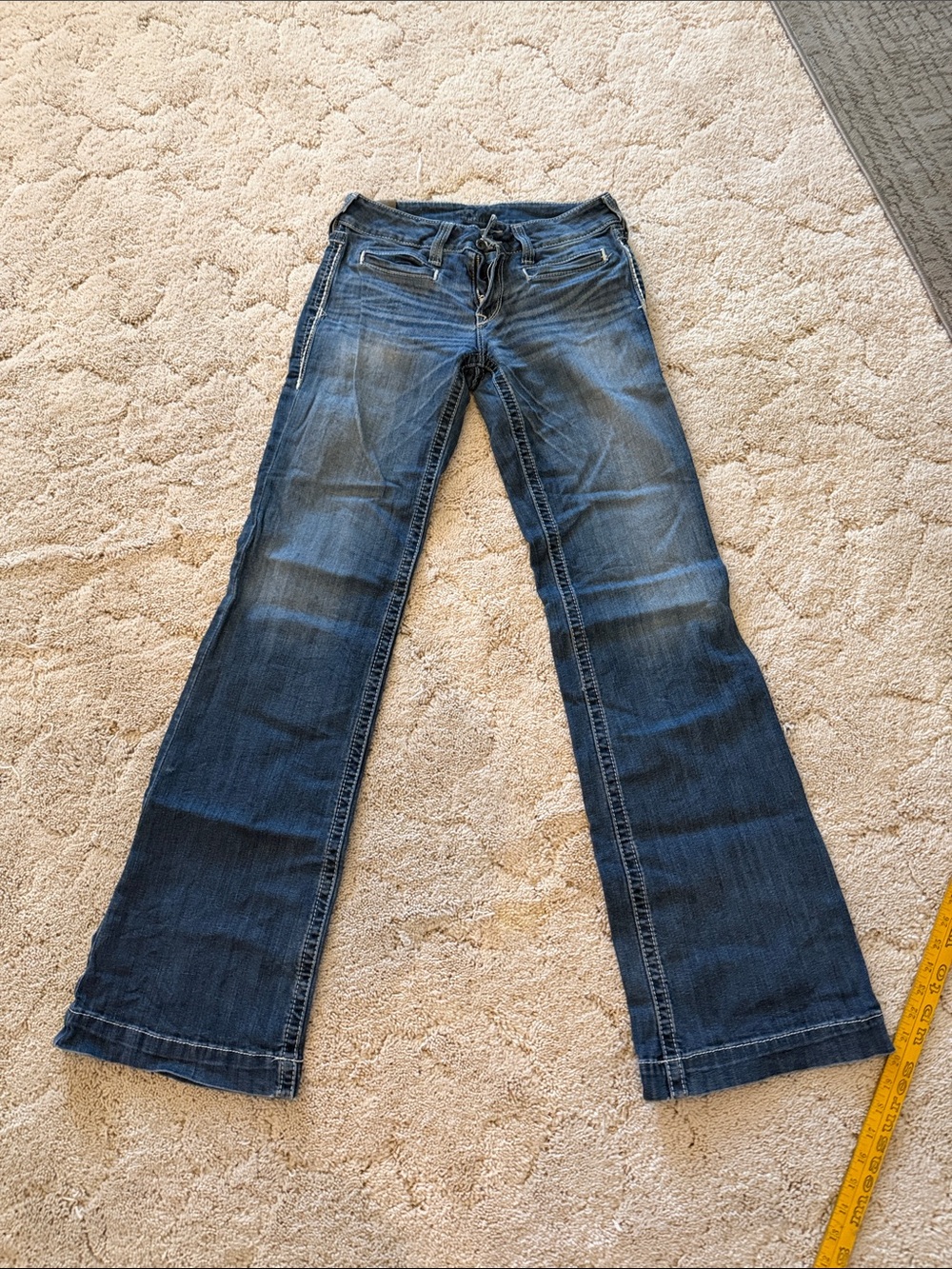 Ariat Women's Dark trousers Jeans with Embroidered Back Pockets - Picture 3 of 6